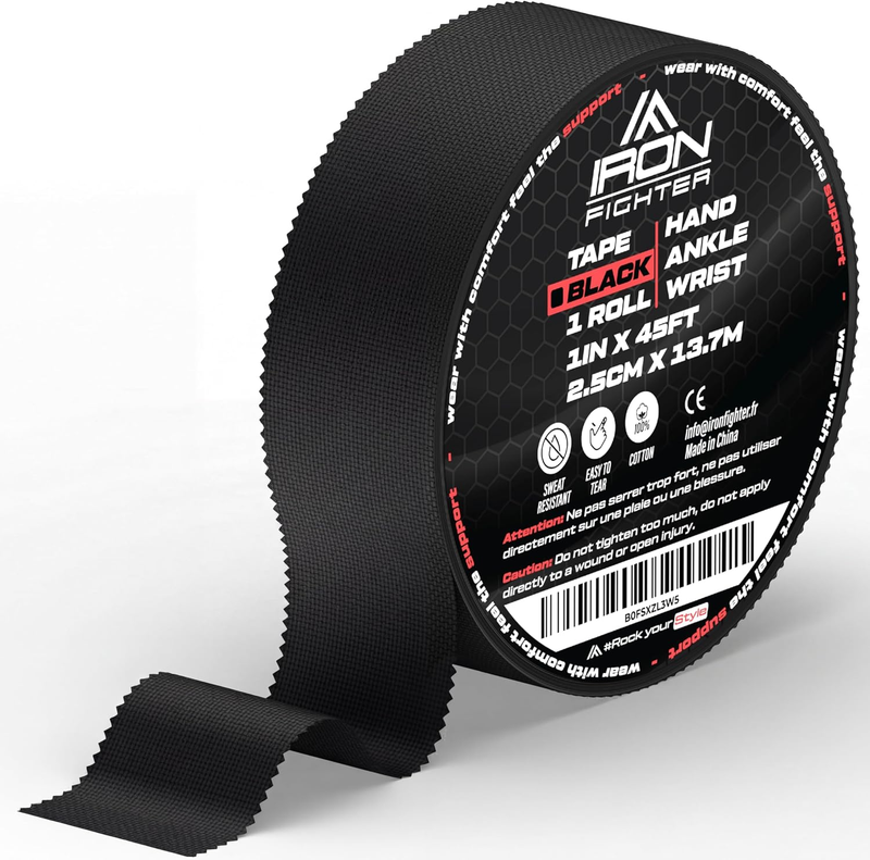 BJJ Finger Tape for Jiu Jitsu & Climbing - Rigid Zinc Oxide Athletic Tape