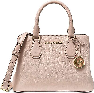 Michael Kors Camille Small Pebbled Leather Satchel(Pink color)