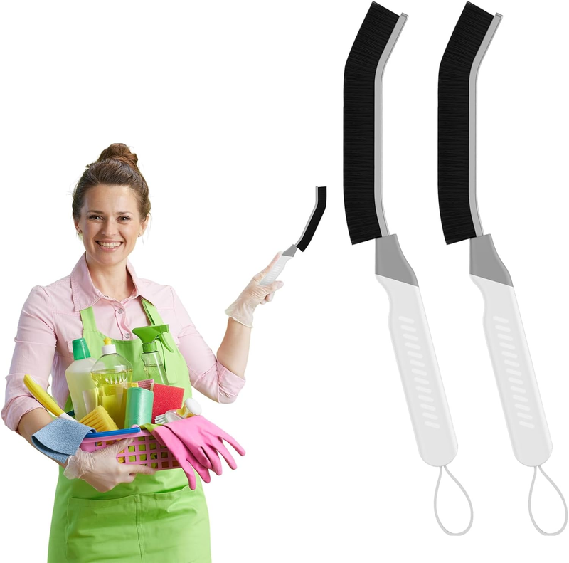 Crevice Cleaning Brushes, Scrub Brush Tool for Hard to Reach Tight Spaces, Home