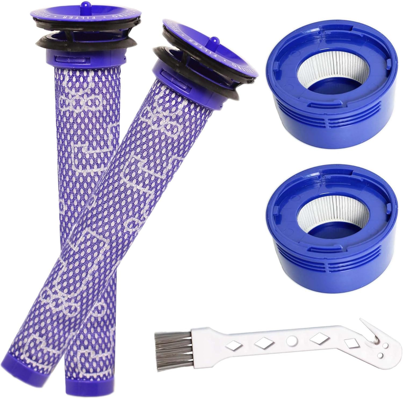 4 Pack Vacuum Filter Replacement Kit Compatible with Dyson V7 Absolute, V7 Motor