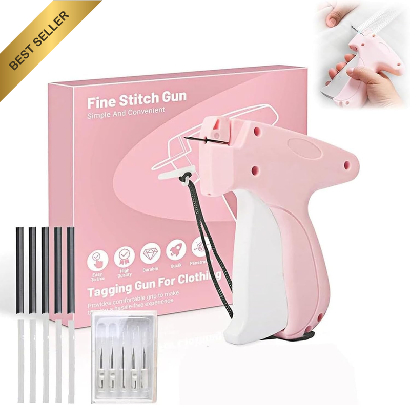 Stitch Gun for Clothes, 5 Needle Handheld Stitch Gun Quick Clothing Fixer, Mini
