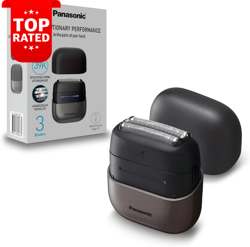 Compact 3 Blade High Speed Shaver Cordless USB-C Rechargeable Waterproof