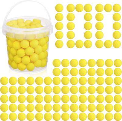 100 Rounds Refill Balls Ammo Compatible with Nerf Rival Gun, 100, Yellow 