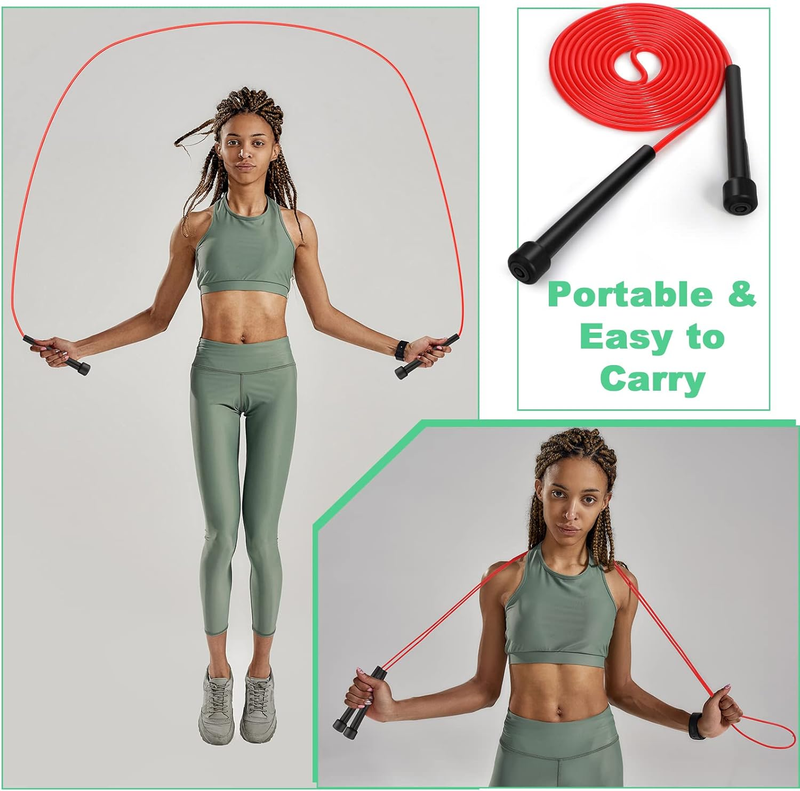 48 Pack Colorful Jump Rope Bulk Adjustable PVC Jump Rope 9.2 Ft ...