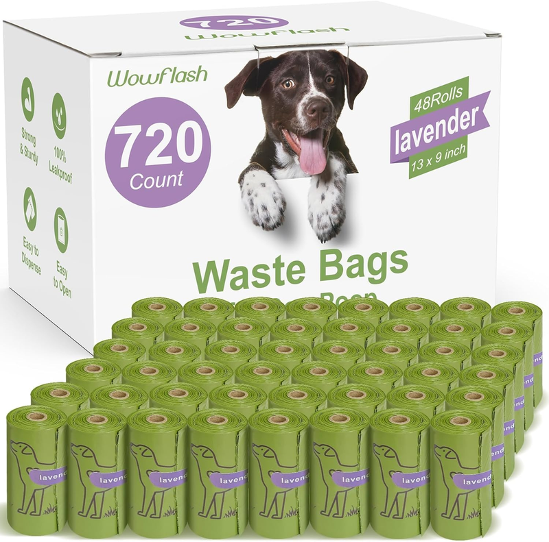 720 Count Lavender Scented 13 X 9Dog Poop Bags Rolls