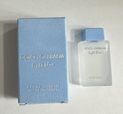 LIGHT BLUE By DOLCE GABBANA Women Perfume 0.15oz / 4.5ml EDT MINI NEW IN BOX