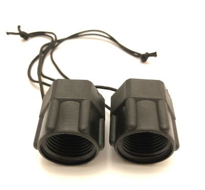DIN Regulator Threaded Dust Cap Hardened Plastic 1st Stage Protector Set of 2