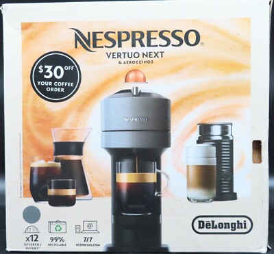 DeLonghi Nespresso Vertuo Next Espresso Machine & Aeroccino3 *READ DESCRIPTION*
