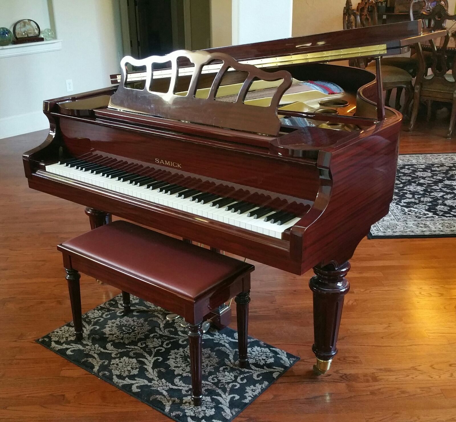 ?? Samick Grand Piano - LOCAL PICKUP ONLY - Mahogany High Gloss - US Seller ??