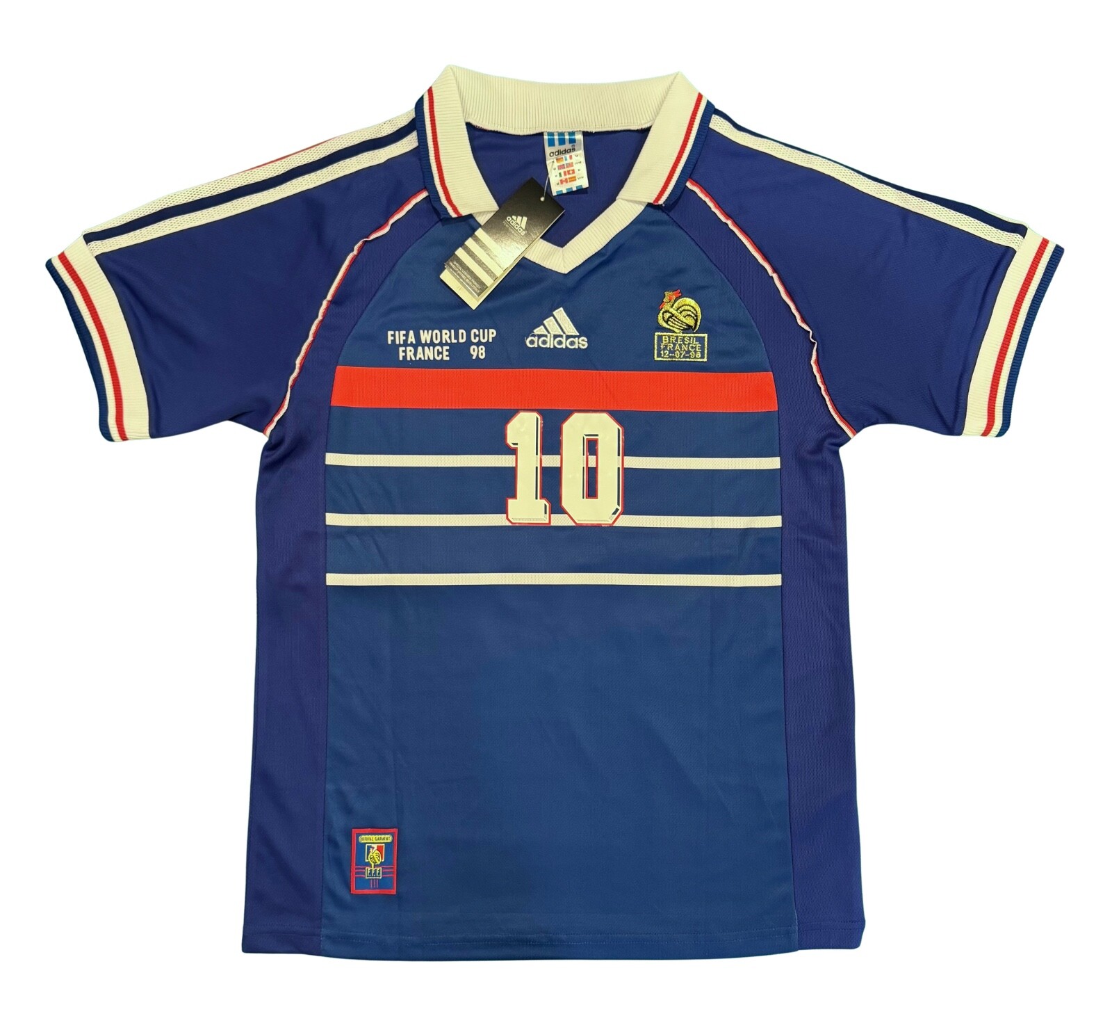 フランス代表 98 FIFAワールドカップ ZIDANE ユニフォーム France 1998 World Cup Final Retro Soccer Jersey - Zinedine