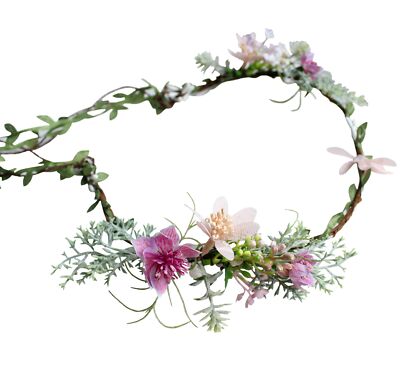 Fairy Flower Crown Even Headband Floral Headpiece Woodland Forest Elf Circlet...