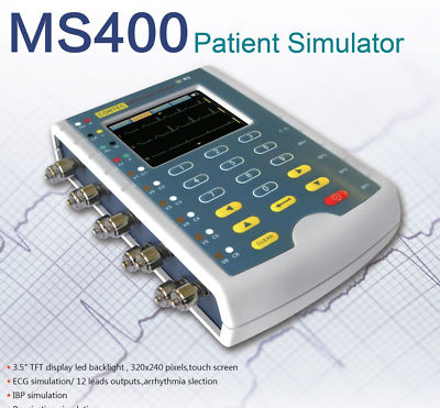Portable MS400 ECG,IBP,TEMP,RESP Patient Simulator 35 Kinds of Arrhythmia USA