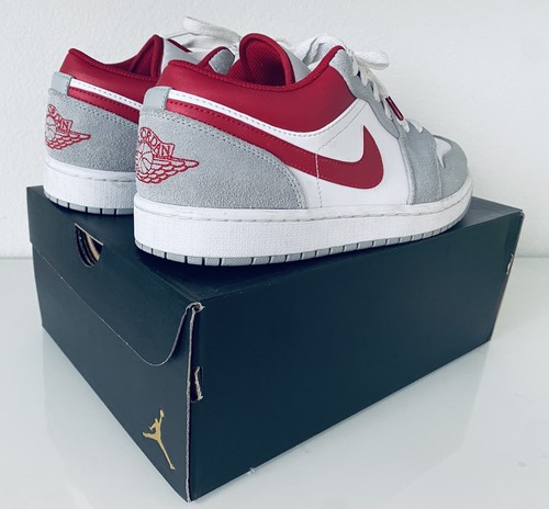 2021 Nike Air Jordan 1 Low SE Light Smoke Grey/Gym Red