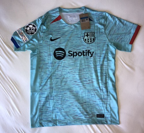 NWT FC Barcelona #7 Allan Jersey Players Version Size Medium