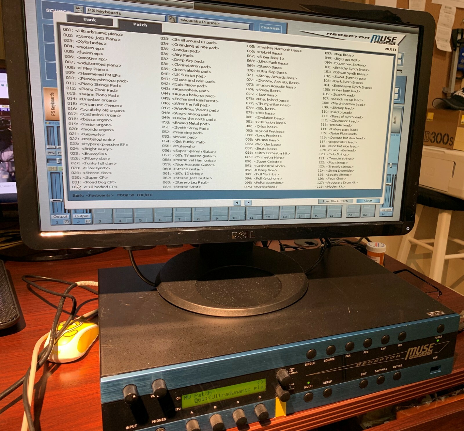Muse research  Receptor  v 1.0 VST plugin player keyboard or effects module rack