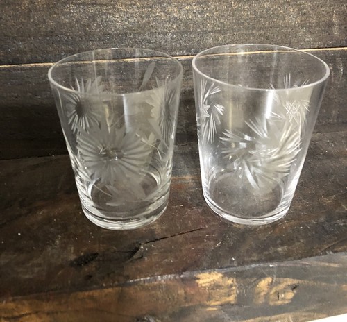 Vintage Shot Glasses * Set of 2 * Rare Estate Find