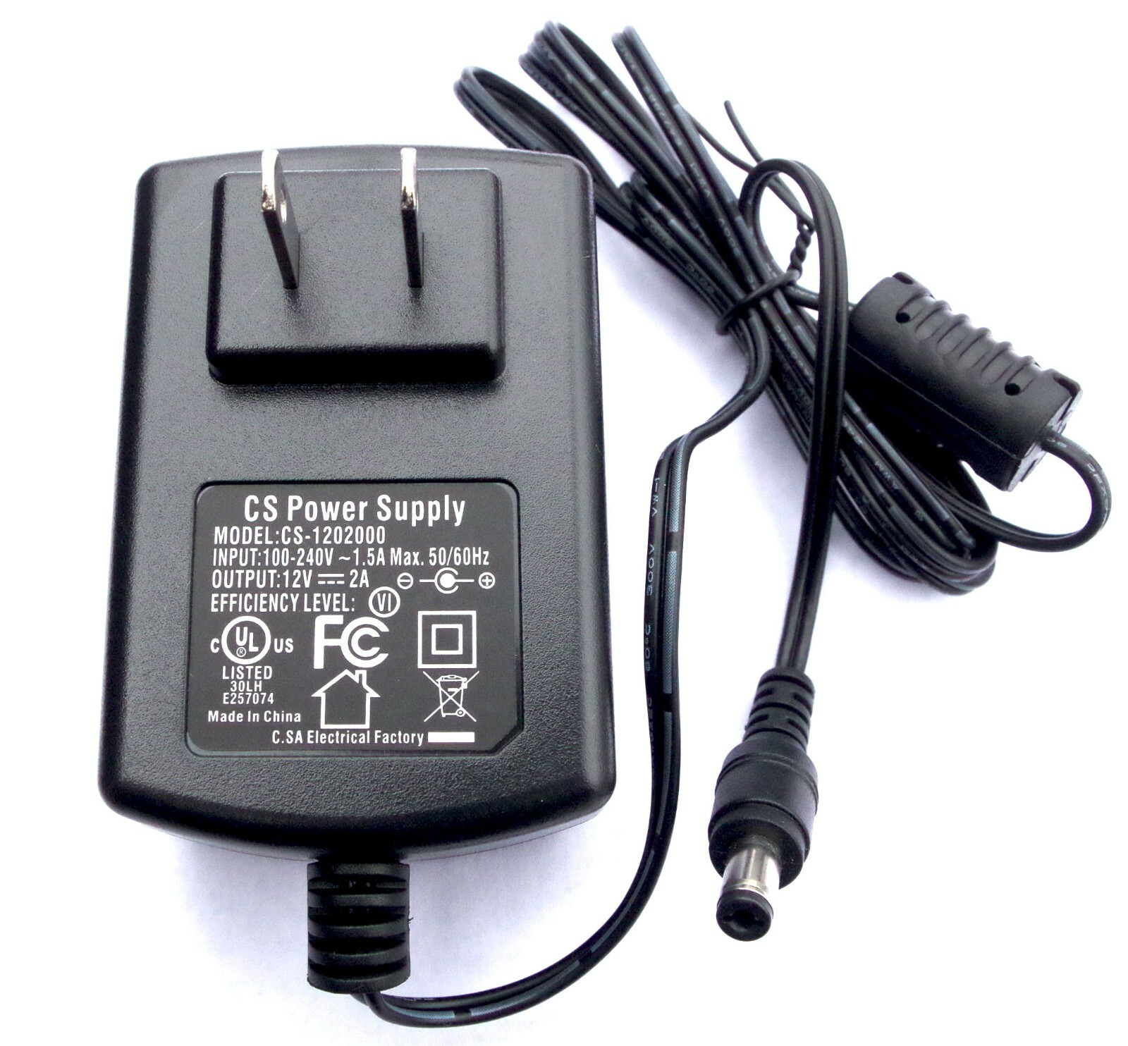 CS1202000 AC to DC 12V 2A Power Supply Adapter eBay