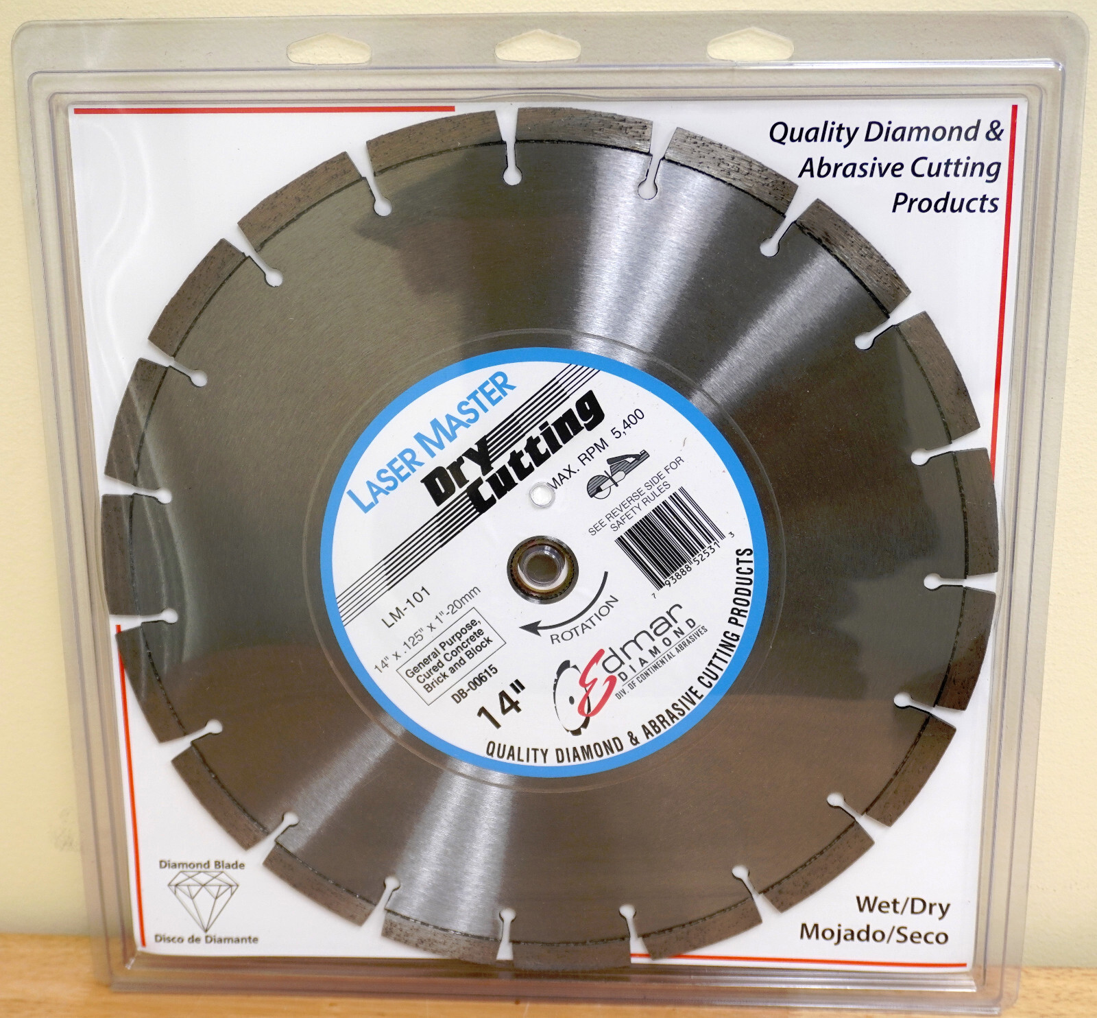 MK Diamond 14 in. x 19 Tooth General Purpose Dry Cutting High-Speed Circular Saw Blade MK Diamond 14 in. x 19 Tooth General Purpose Dry Cutting High-Speed Circular Saw Blade