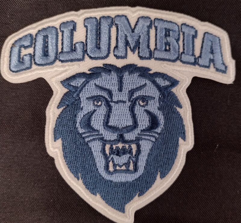 UNIVERSITY of COLUMBIA LIONS STATE COLLEGE EM BROIDERED PATCH