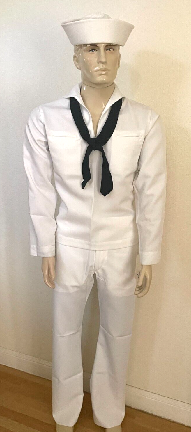 NEW US NAVY ENLISTED SERVICE DRESS WHITE CRACKERJACK SAILOR