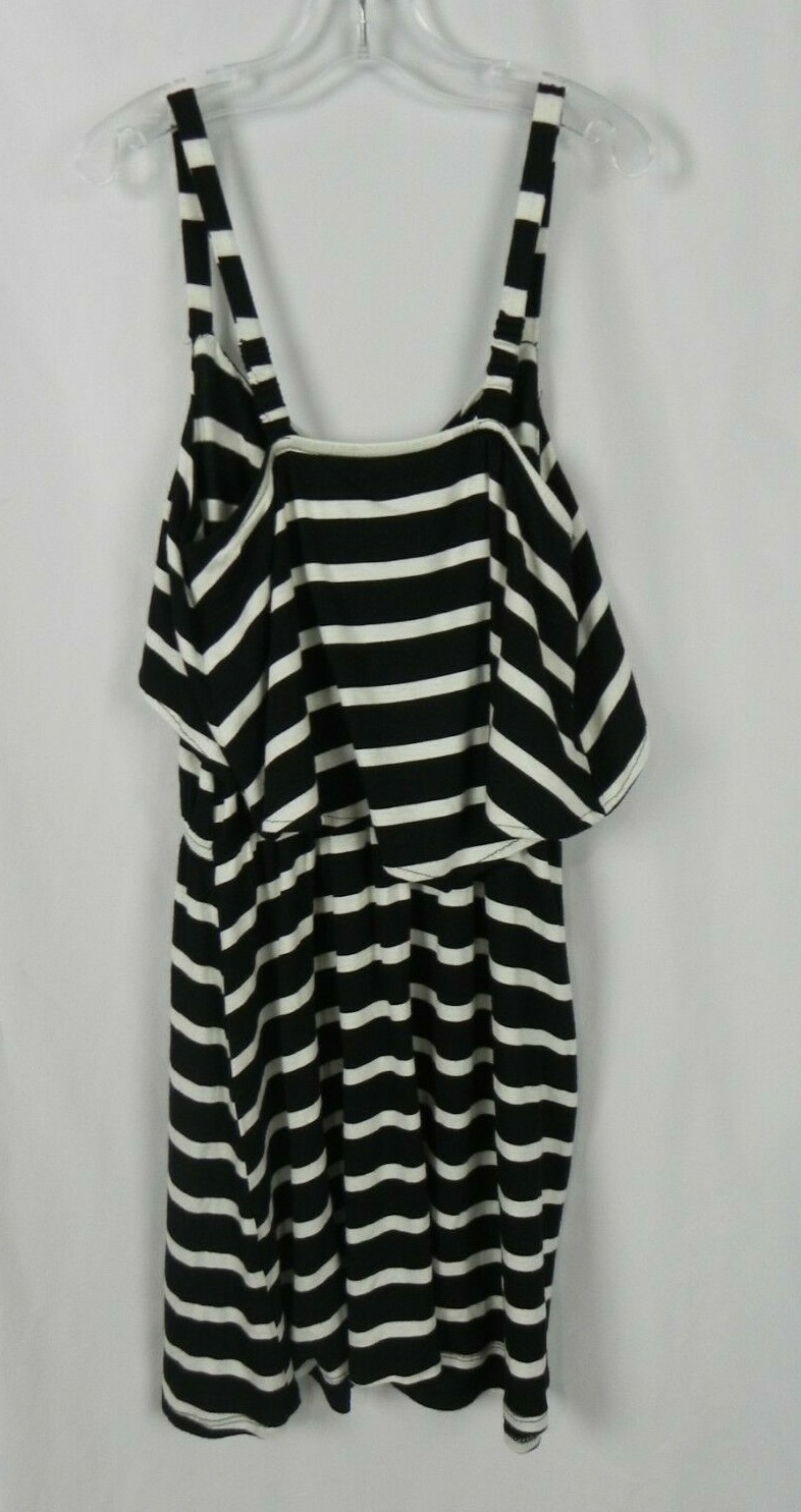 NEW Girl's Sally Miller Couture Black & White Striped Romper Size L/12 (O1-7)