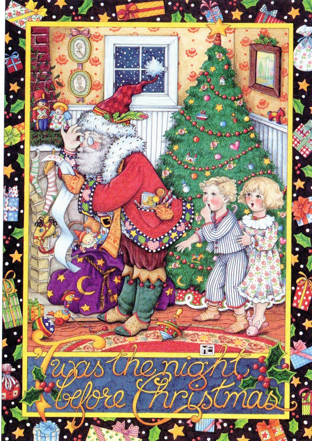 その他 MARY ENGELBREIT Christmas Collection MARY ENGELBREIT Christmas Collection Needlepoint Canvas: Christmas