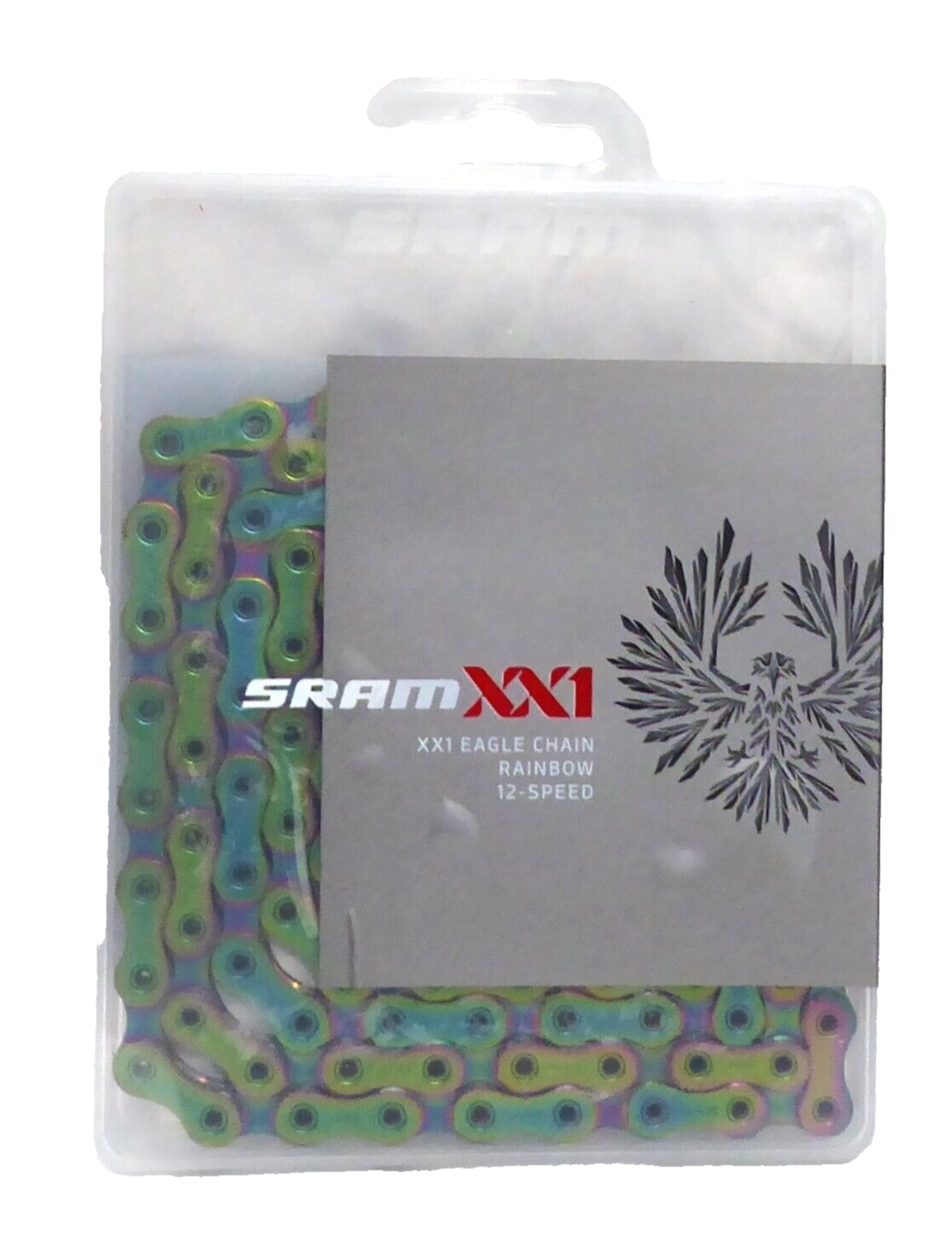 SRAM XX1Eagle Chain レインボー SRAM XX1 Eagle AXS Chain - 12-Speed, 126 Links, Rainbow