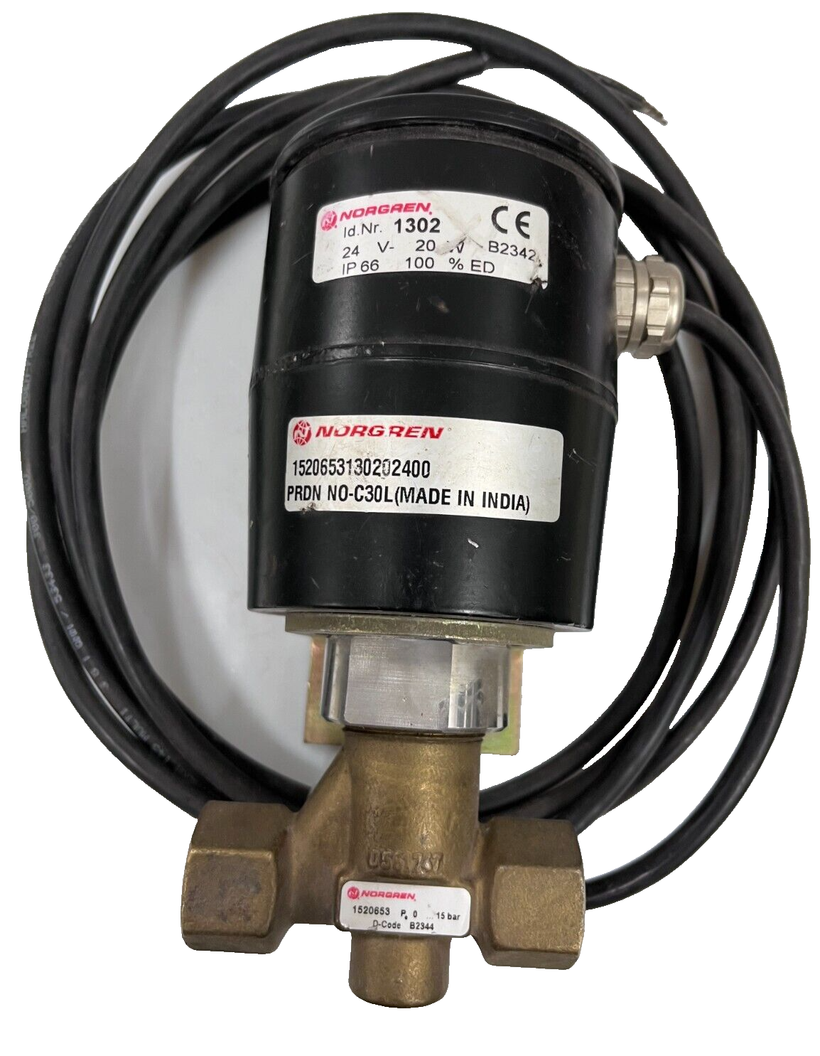 メル38794 NORGREN 1520653 1302 02400 Direct Solenoid Actuated Poppet Valve