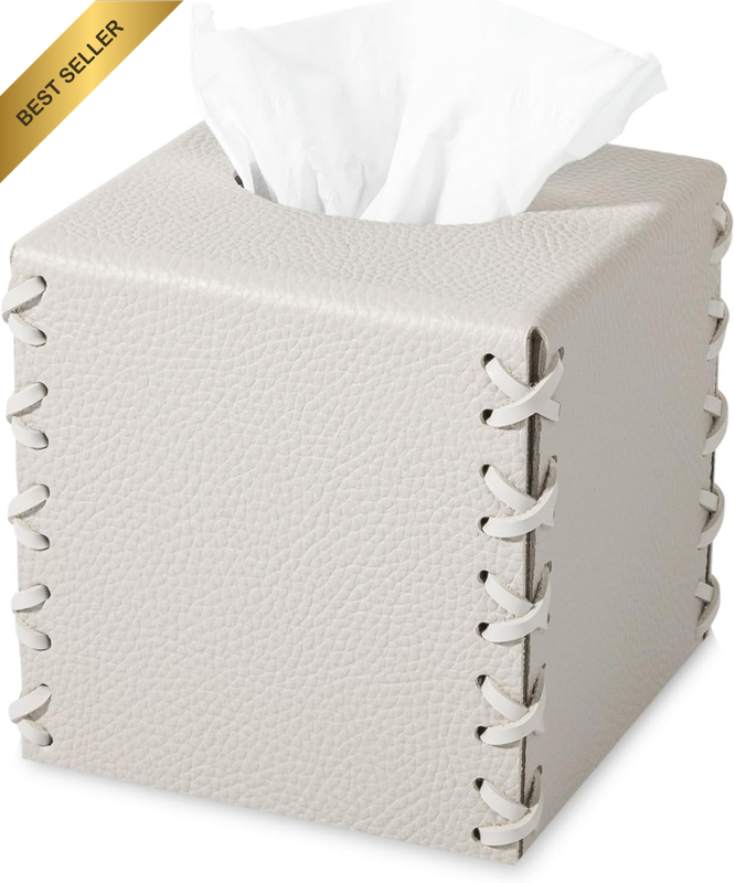Tissue Box Cover Square Tissue Case Holder Modern Decorative Cube Box Paper Orga