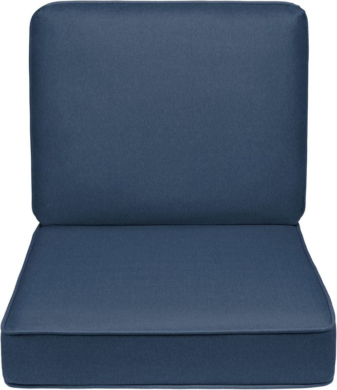 29-CB23SB All-Weather Patio Chair Deep Seat and Back Cushion, 23X26, Cobalt