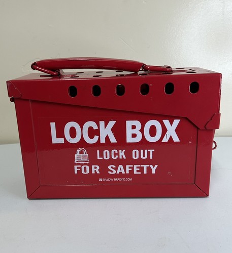 BRADY 65699 Group Lockout Box,13 Locks Max,Red | eBay