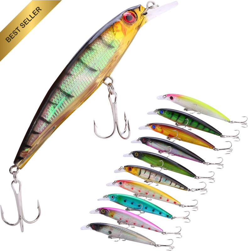 Minnow Fishing Lures Crankbaits Set Fishing Hard Baits Swimbaits Boat Topwater L