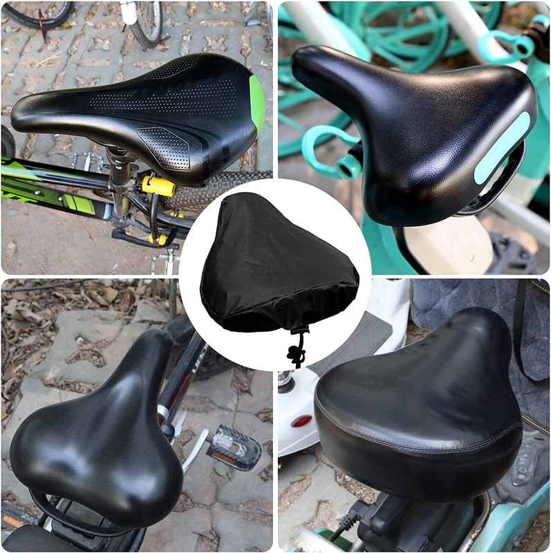 Waterproof Bike Seat Cover with Drawstring, Protective Water Resistant Bicycle S