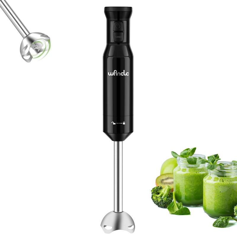 Handheld Blender Turbo Mode 500W Immersion for Soup Smoothies Baby Food NEW