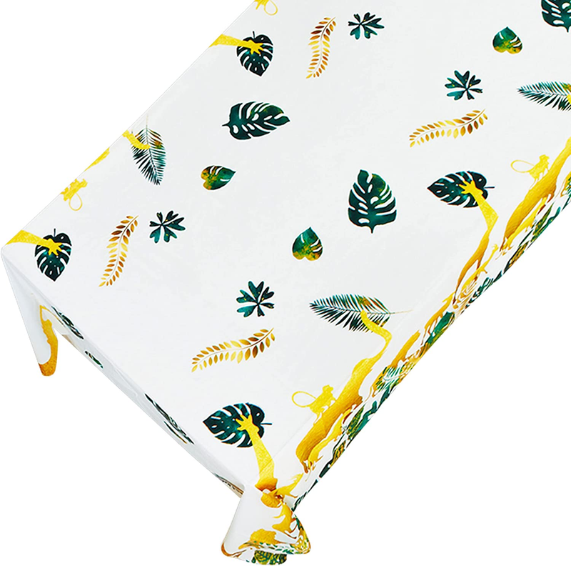 3Pcs Jungle Safari Animals Tablecloth Wild One Table Cover Jungle Animal Theme P