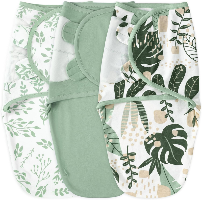 Baby Swaddles 0-3 Months 100% Organic Cotton Newborn Swaddle Blanket 3 Pack Tog