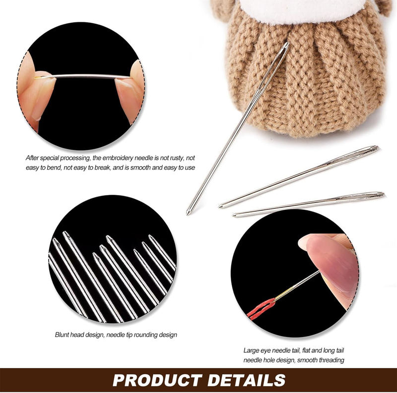 Large Eye Blunt Needles, Darning Yarn Tapestry Needle for Knitting Big Eye Blunt