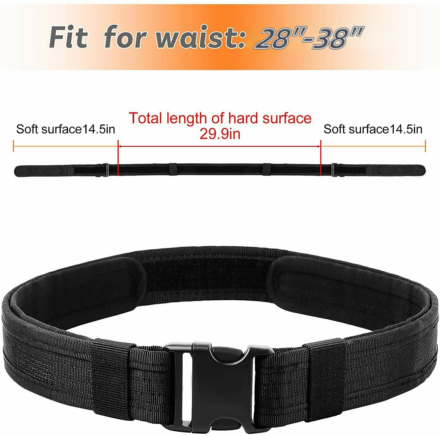 Military Duty Belt Law Enforcement Utility Security Police Tactical Patrol Belt