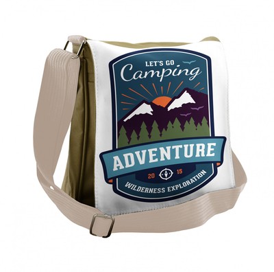 Ambesonne Adventure Theme Messenger Bag with Shoulder Strap Unisex Cross-body