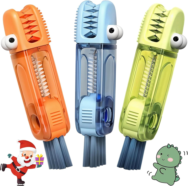 3 in 1 Cup Lid Gap Cleaning Brush, Portable Water Bottle Brush, Multifunctional 