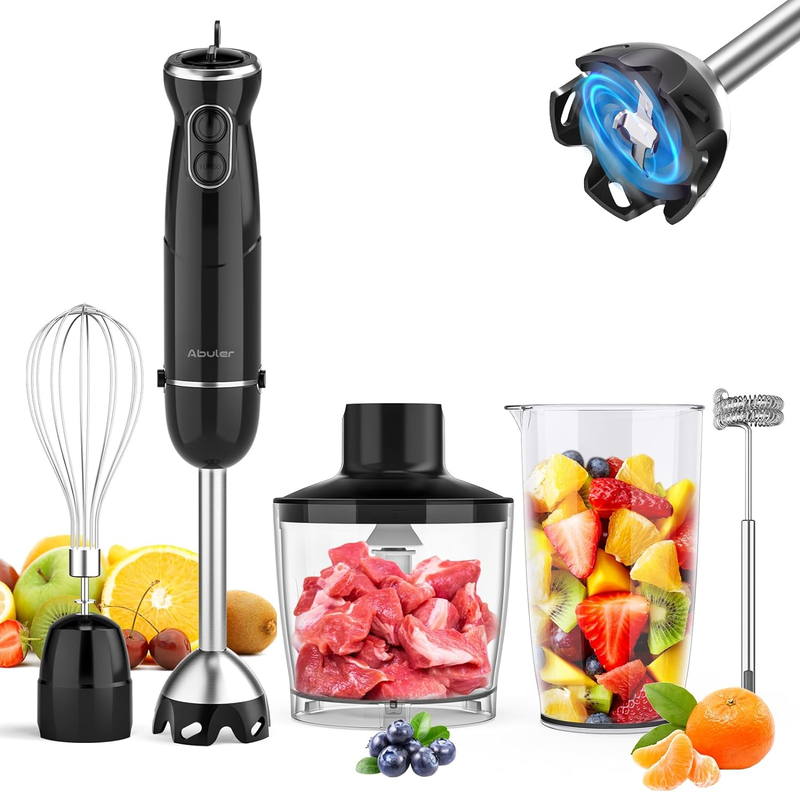 Immersion Blender Handheld 800W Scratch Resistant Hand Blend