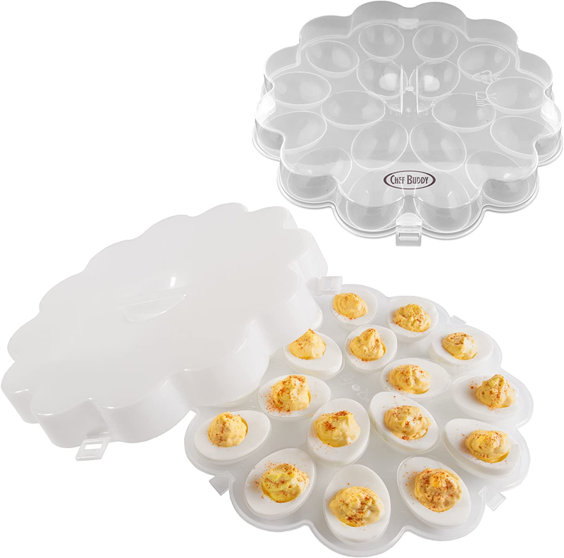 Deviled Egg Tray, 1.875X10.875X10.875, Clear