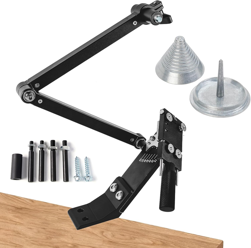 Lawn Mower Blade Sharpener Balancer Kit Adjustable Frame Ball Bearing Sharpening