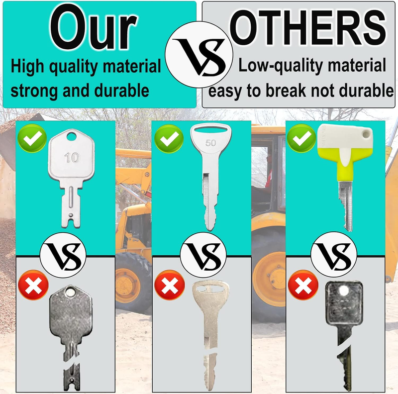 67 Heavy Equipment Master Key Set Construction Operator Ignition Keys for JD Jcb