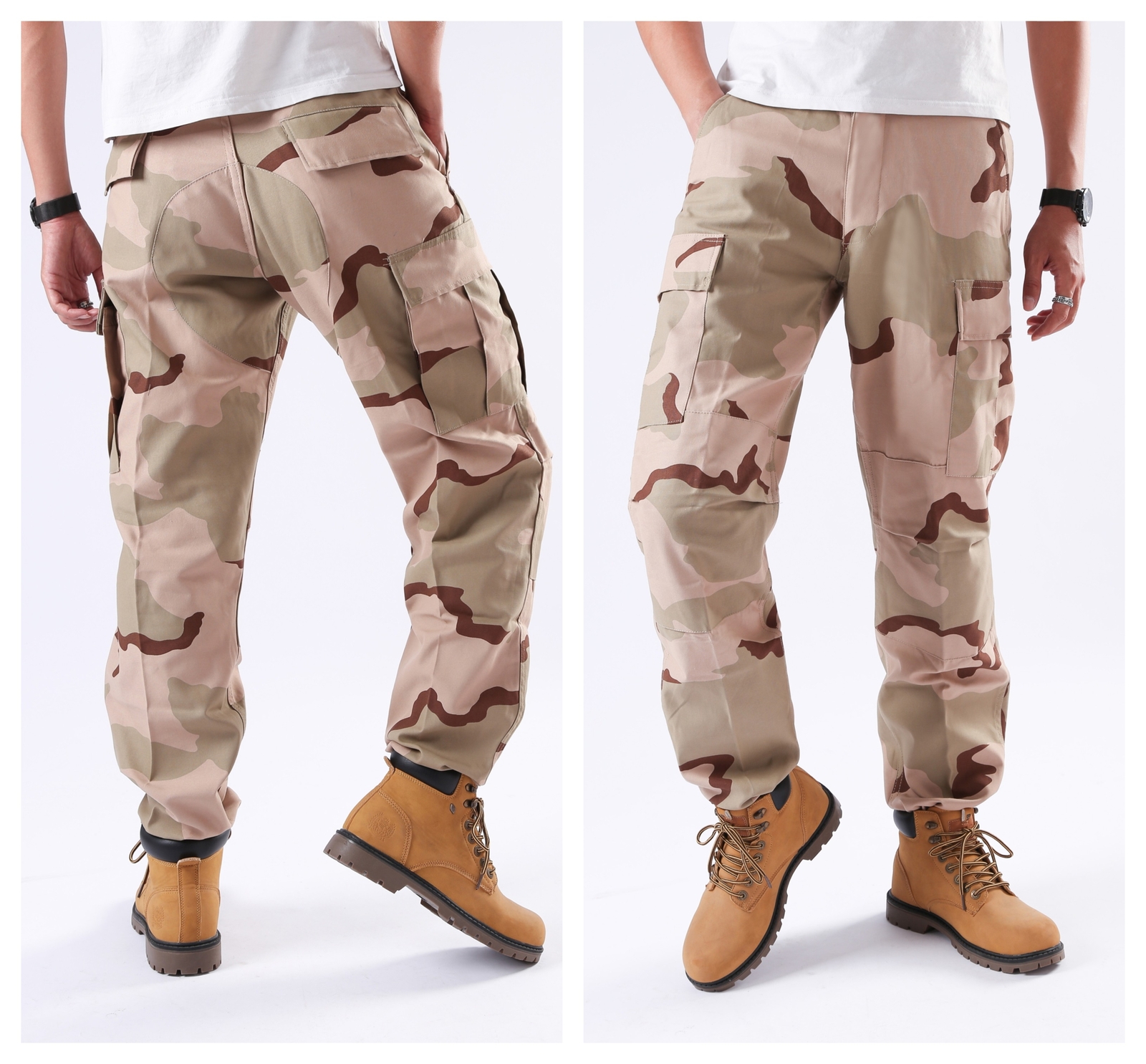 BACKBONE Mens Military Tactical BDU Camouflage Pants Casual Cargo Pants Trousers