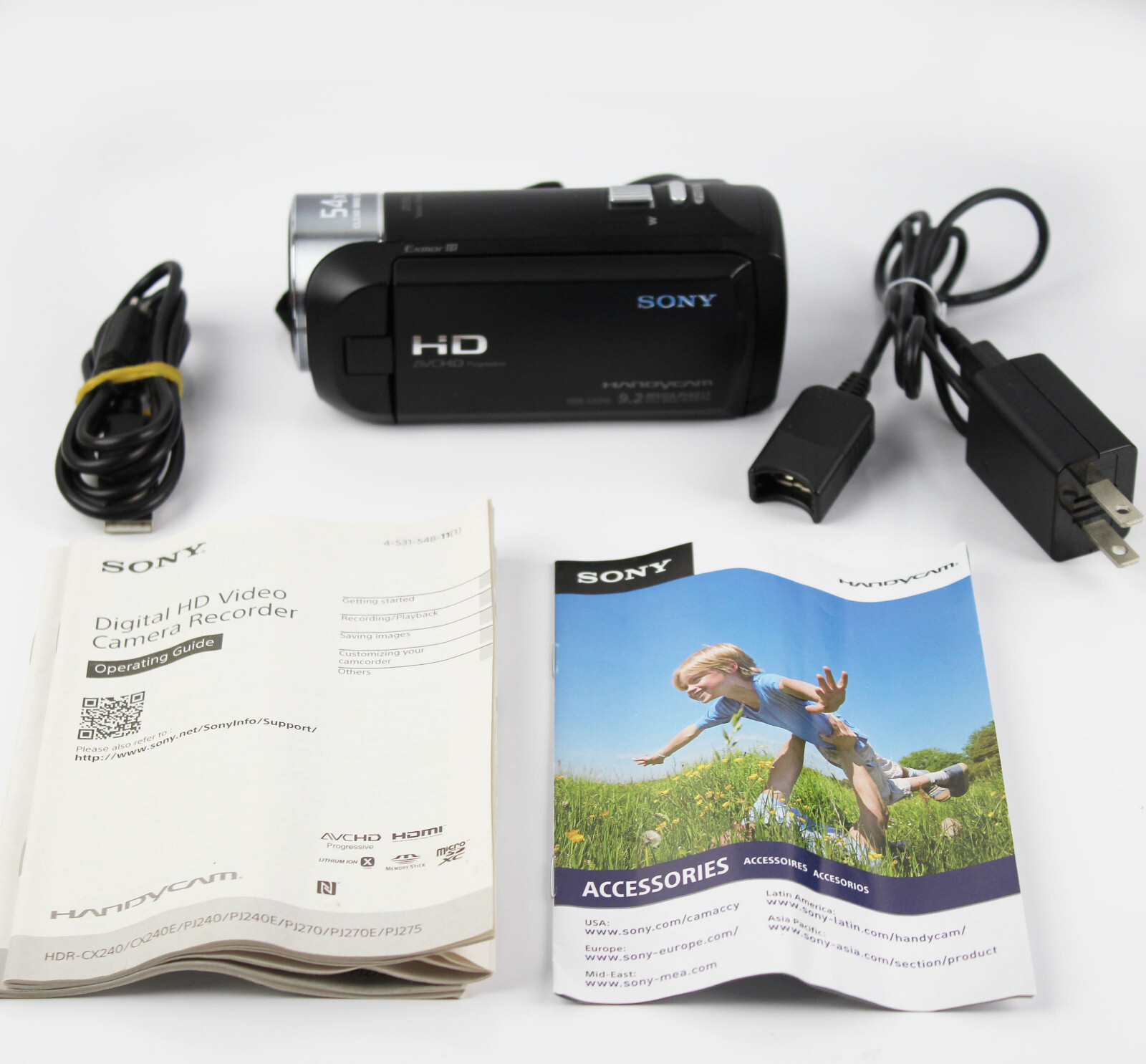 Sony Handycam 9.2mp 54x Zoom Camera HD Video Camcorder HDR-C