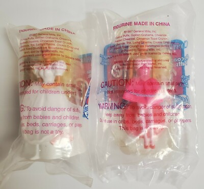 Barbie Wedding Bride & Pink Dress 1997 General Mills Promo Dolls Figurine's TWO 