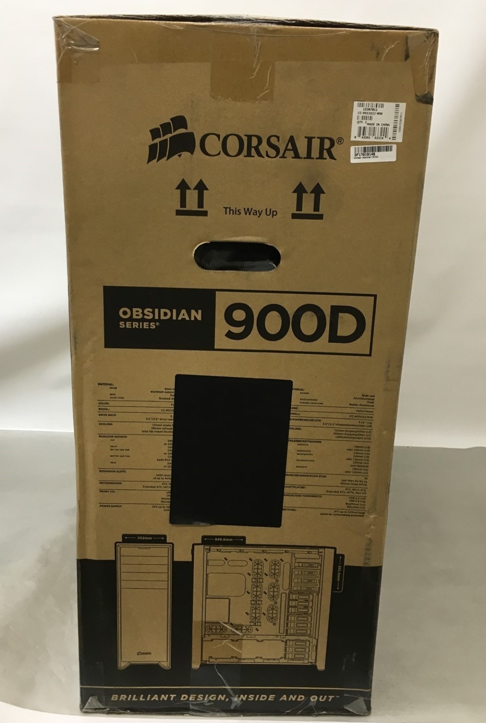Corsair Obsidian 900D CC-9011022-WW System Cabinet Tower