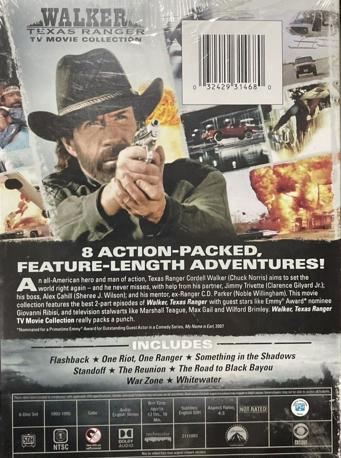 Walker Texas Ranger TV Movie Collection DVD Set (8 Discs) *NEW/SEALED* FREE SHIP