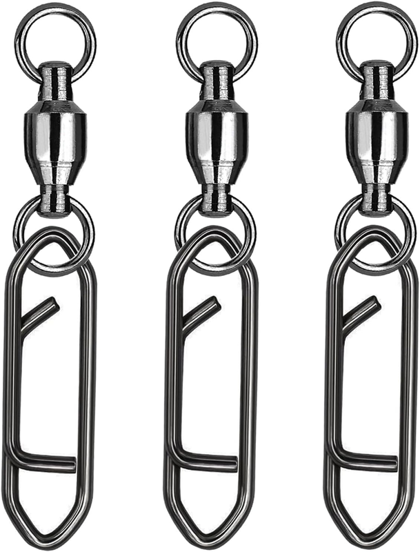 Snap Connector Fishing Swivel, Stainless Steel, Ball Bearing, Quick Change Fishi